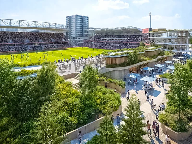 New South Wales Government unveiled vision for a new sports and entertainment precinct in Wollongong