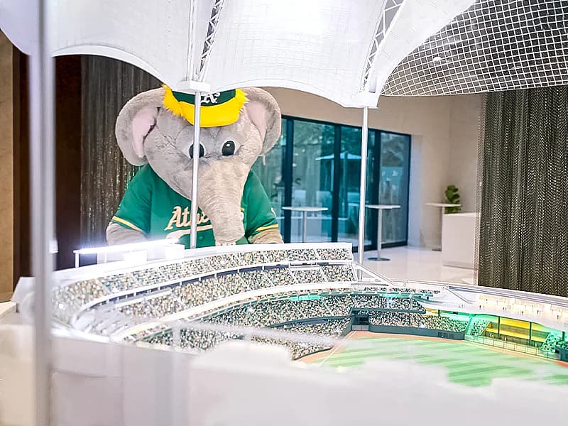 Athletics has unveiled a Ballpark Experience Center for its new stadium in Las Vegas
