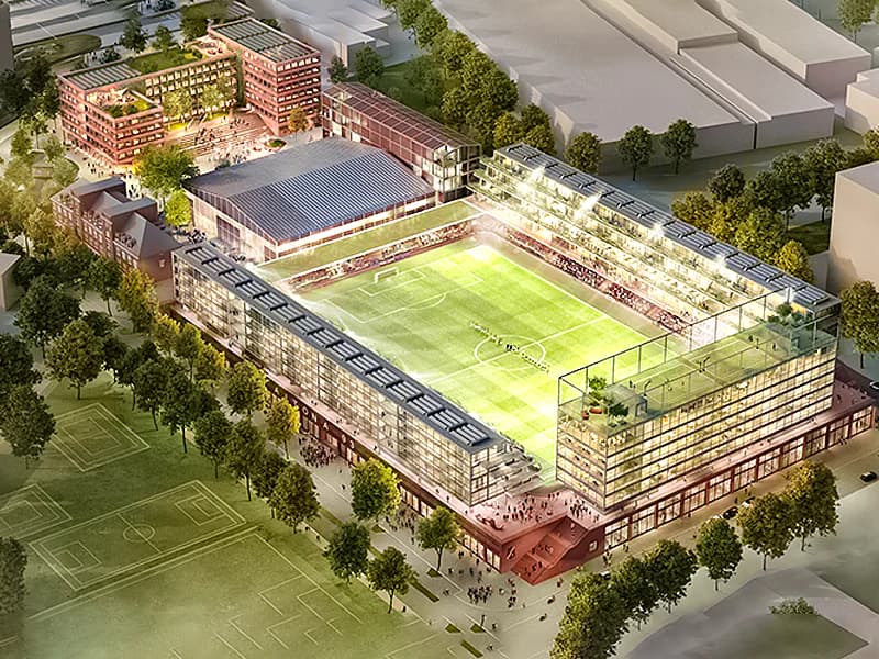 Stadium and music hall for Hamburg