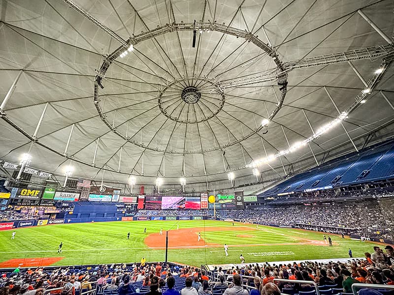 Tampa Bay Rays returned to Tropicana Field
