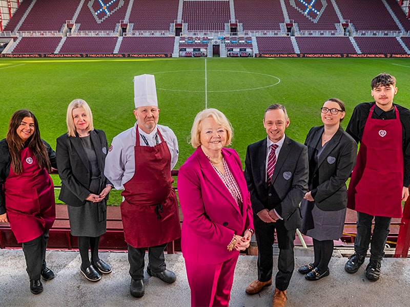Heart of Midlothian stadium hotel opens