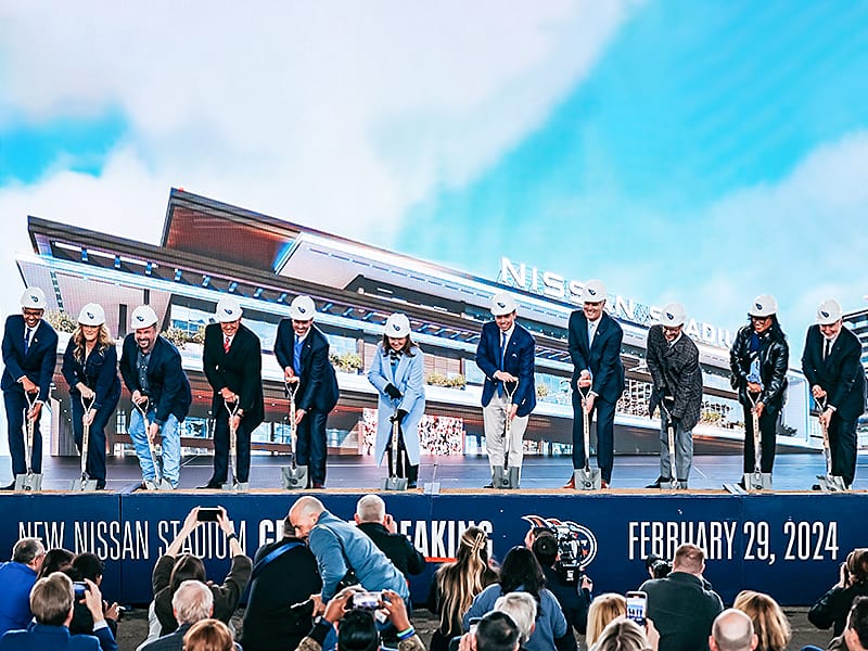 Tennessee Titans breaks ground on new stadium