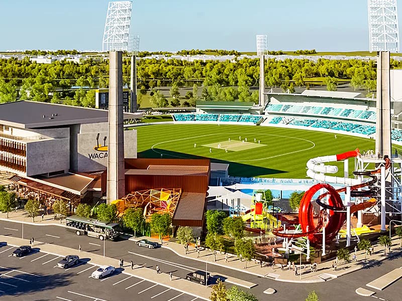 WACA Ground in Perth celebrates topping-out ceremony