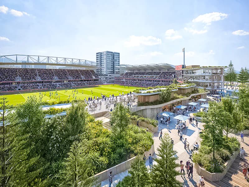 NSW Government unveiled plans for a new sports and entertainment precinct in Wollongong