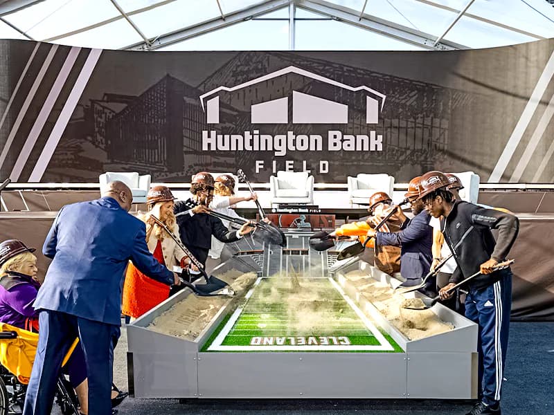 Cleveland Browns break ground on new $2.6bn stadium