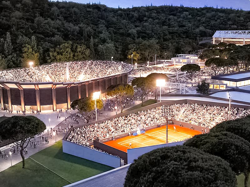Tennis venues for Italian Open revamped