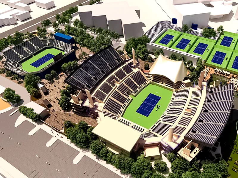 Upgrades on Dubai Duty Free tennis stadium