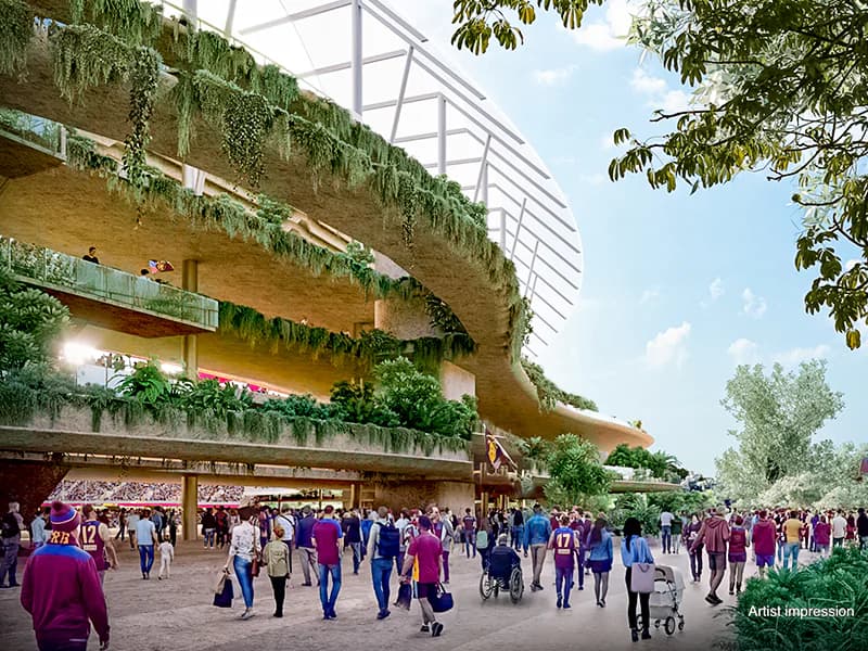 Work begins on Brisbane’s Olympic Stadium