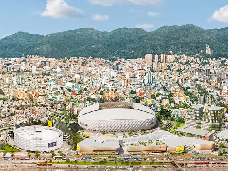 BDP Pattern reveals design for new El Campin Stadium in Bogota