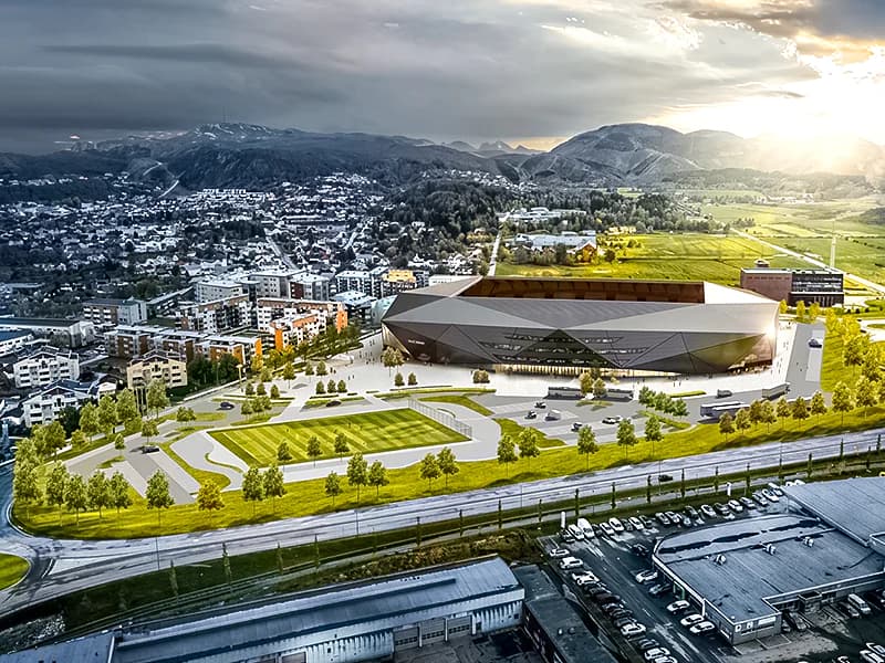 Work has started in Norway on new Bodø-Glimt stadium