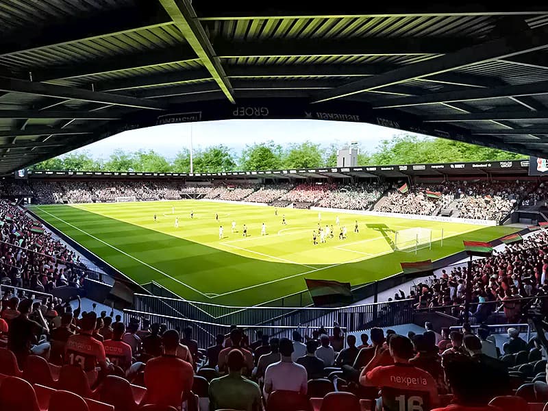 NEC Nijmegen has presented an expansion of stadium capacity plan