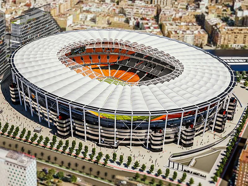 Construction costs on Valencia CF’s Nou Mestalla will increase