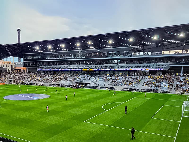 Columbus Crew stadium with new sponsor