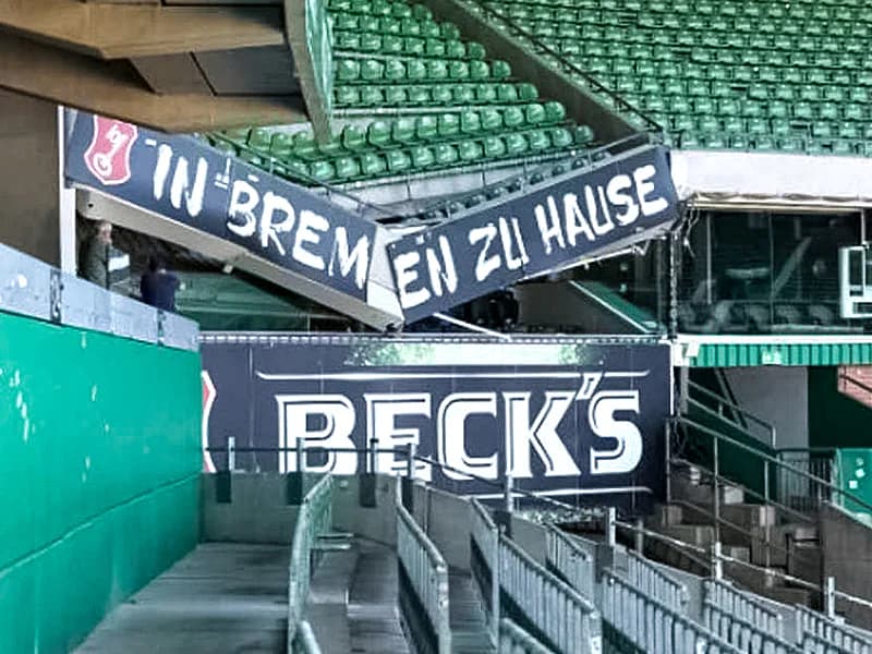 Stand in Bremen Weserstadion collapsed