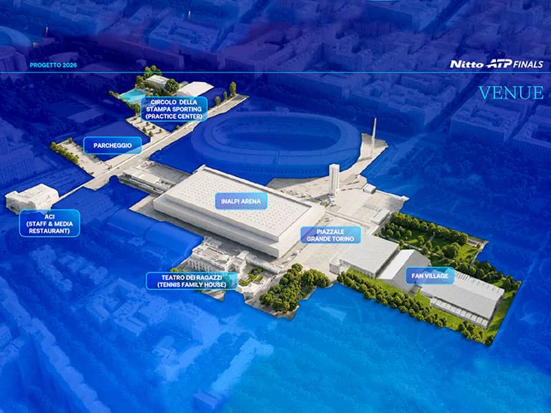 Turin’s Inalpi Arena to be upgraded for future ATP Finals