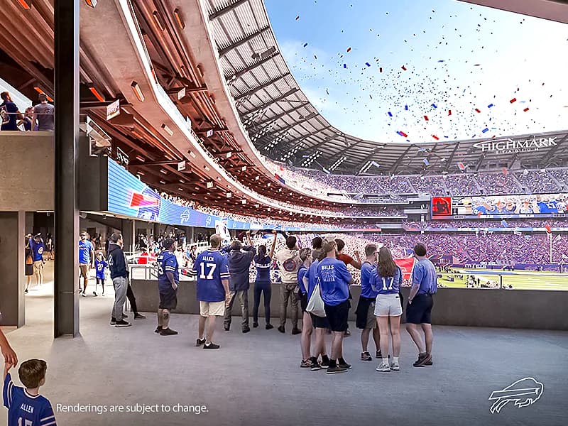 Seven sensory rooms at new Highmark Stadium