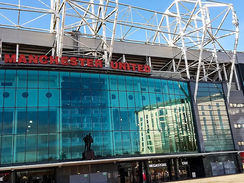 Pop-up pub at Old Trafford in Manchester