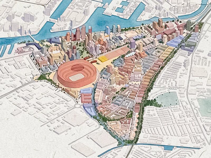 ManUnited new stadium and masterplan takes shape