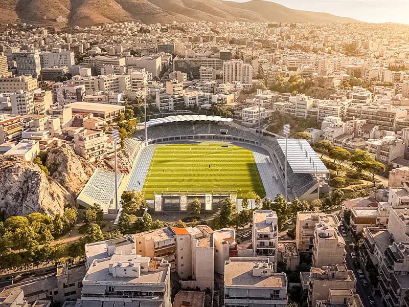 Regenerate of Grigoris Lamprakis Stadium of Athens Kallithea FC