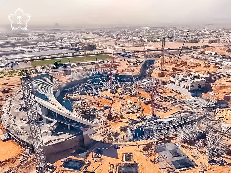 King Fahd International Stadium in Riyadh new construction images