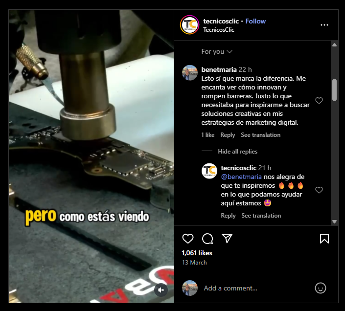 Activa las imágenes de tu email para ver la respuesta del influencer.