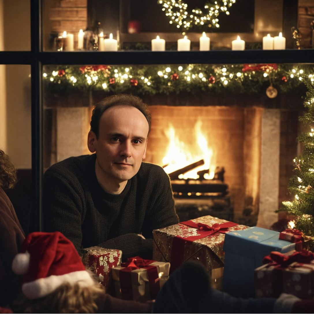 Activa las imágenes de tu email para ver a Benet en una postal de Navidad.