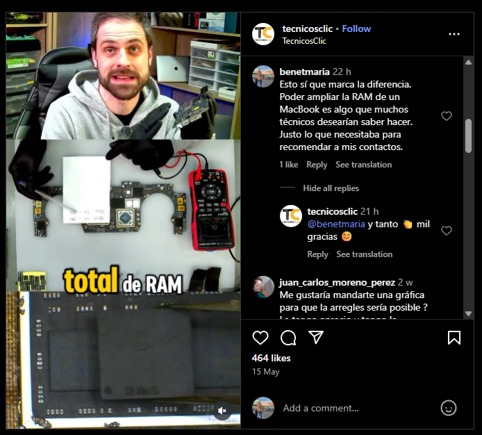 Activa las imágenes de tu email para ver la segunda respuesta del influencer.