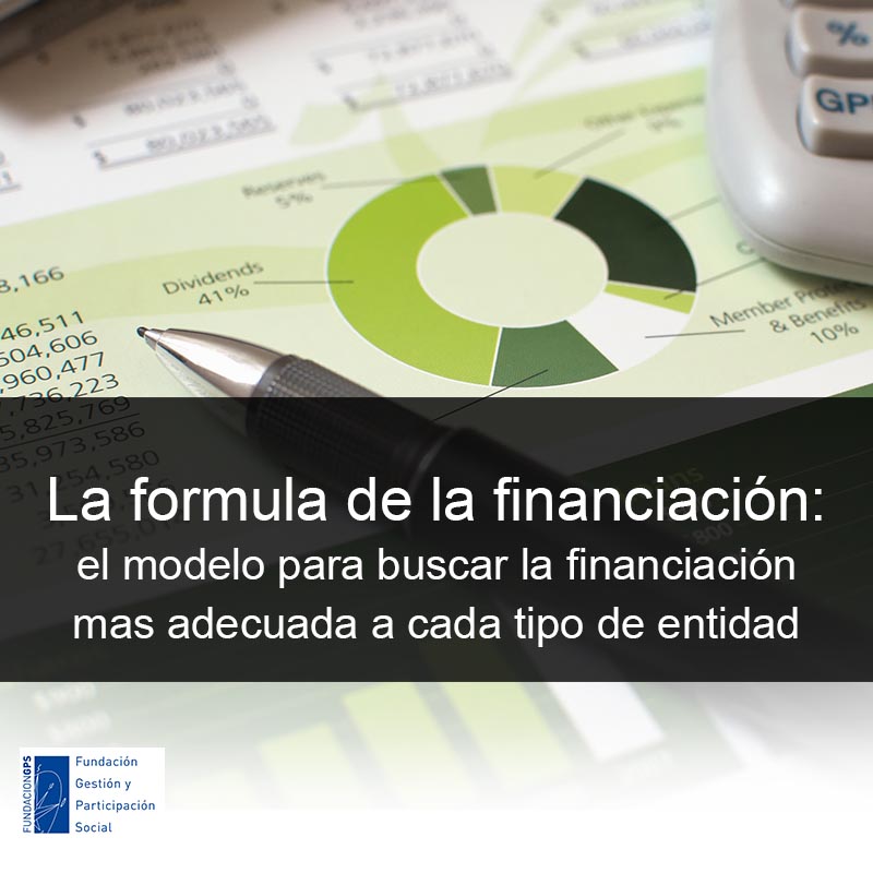 La formula de la financiación: el modelo para buscar la financiación mas adecuada a cada tipo de entidad