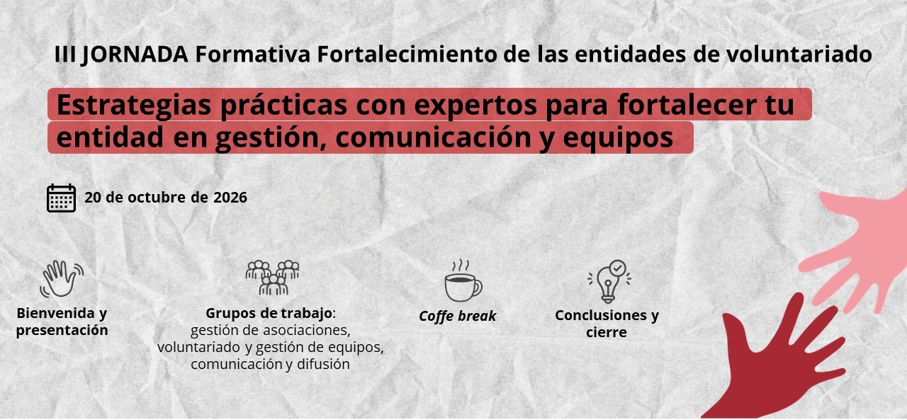 III Jornada Formativa Fortalecimiento de las entidades de voluntariado 2026