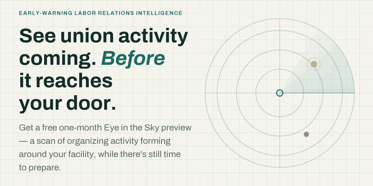 Radar Showing Union Activity in Your Area