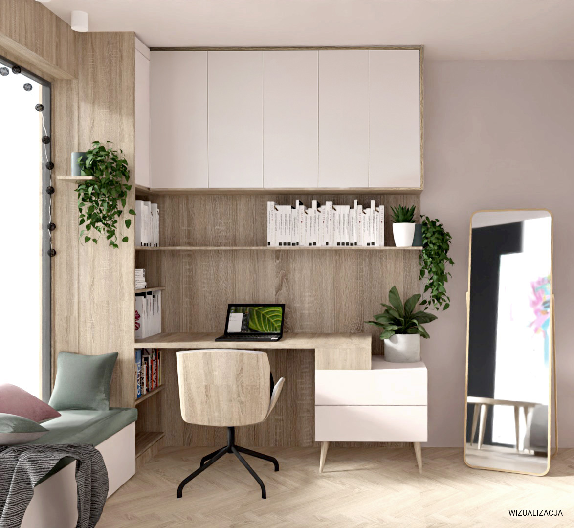 Pokój młodzieżowy_wizualizacja