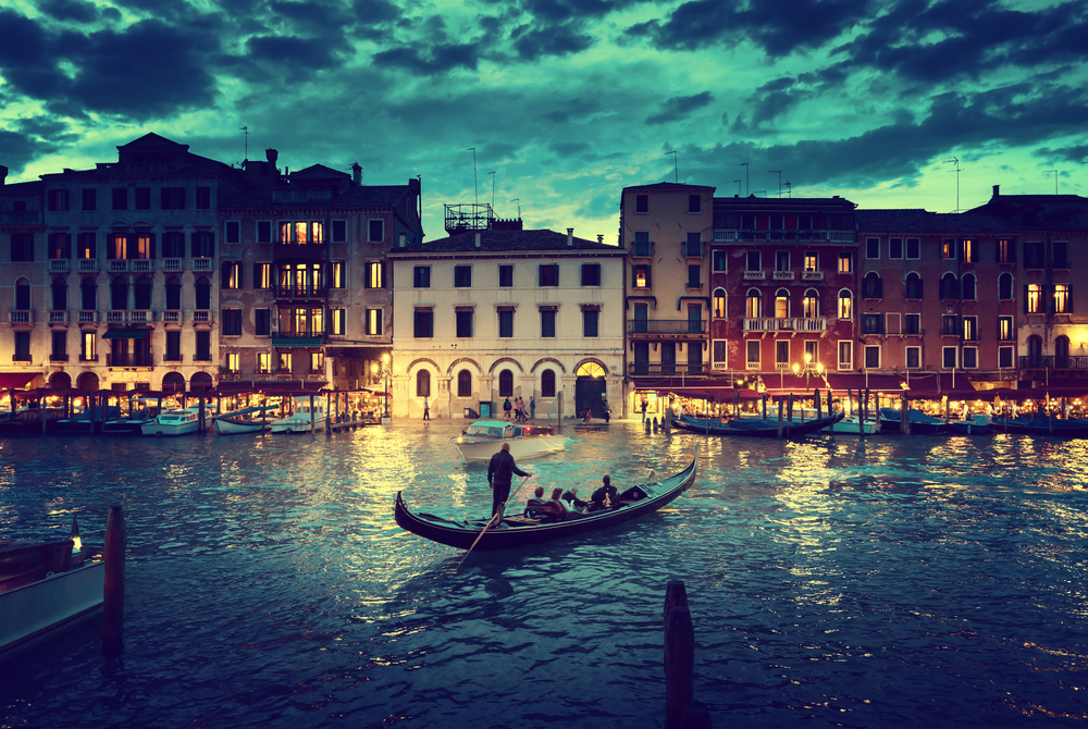 Venice’s Grand Canal at sunset