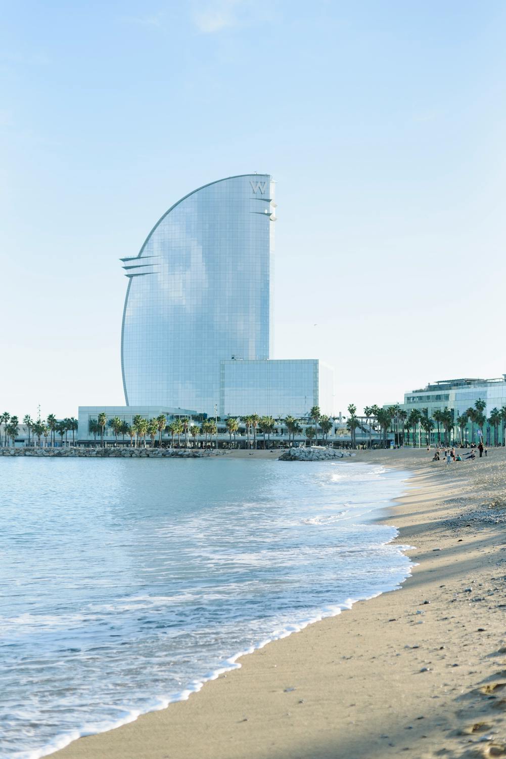Barceloneta Beach in Barcelona, Spain