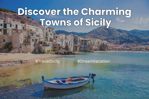 Old harbor with wooden fishing boat in Cefalu, Sicily