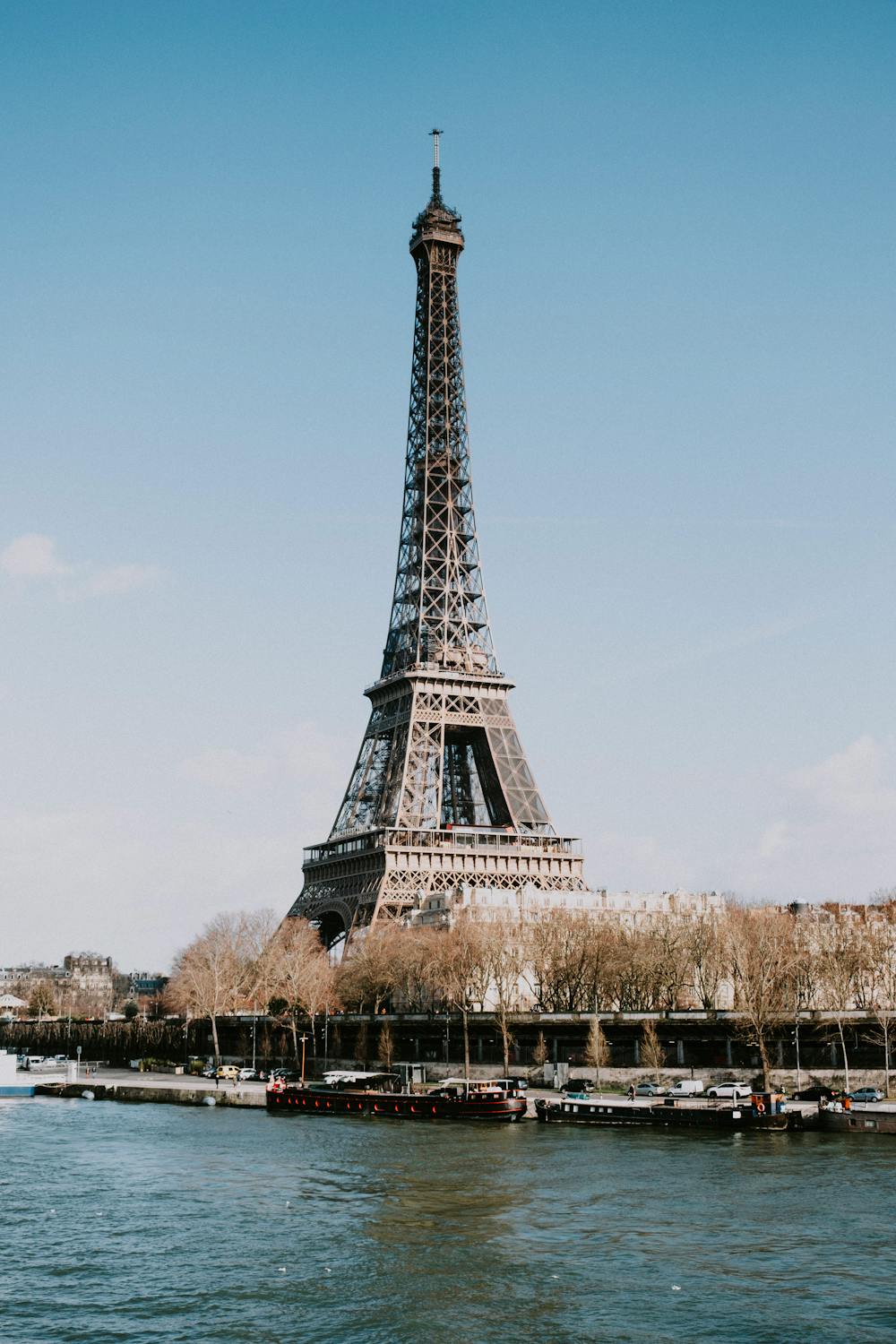 Eiffel Tower over the Seine River