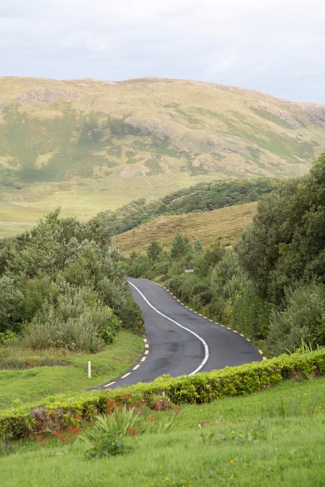 Open Road near Killary Fjord Ireland