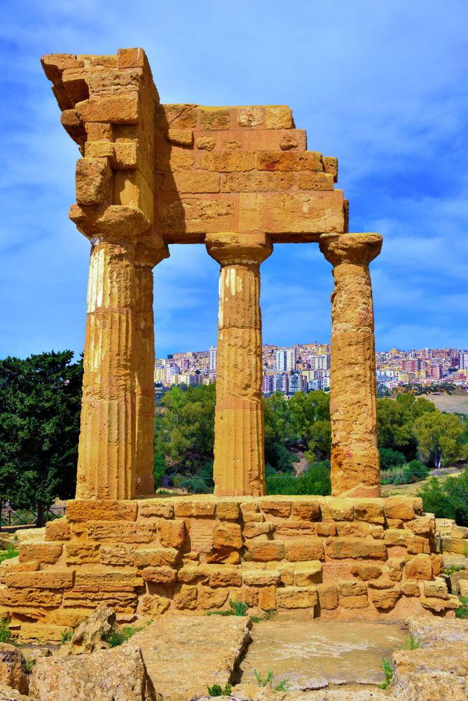 temple of the Dioscuri in the Valley of the temples