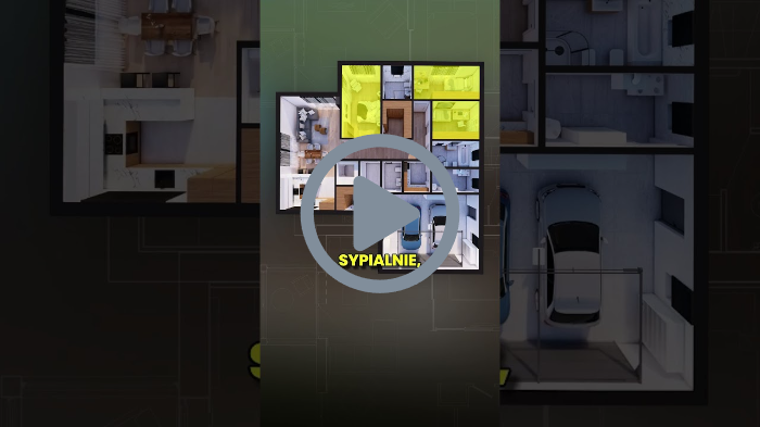 Dom modułowy z dwustanowiskowym garażem | SM 142 G2