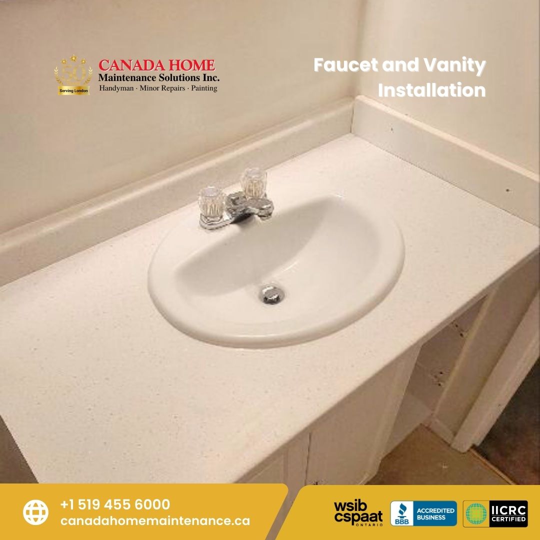 Vanity and Faucet Installation