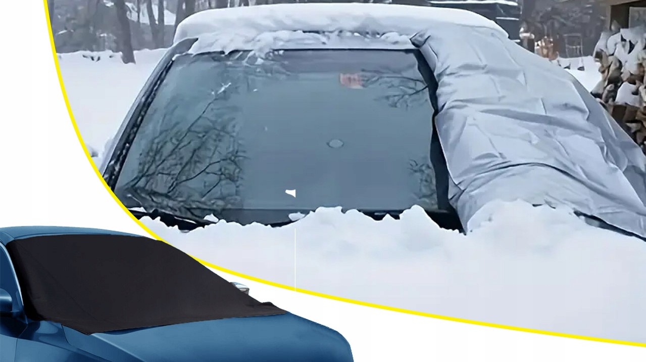 Mata zastosowana na szybie samochodu