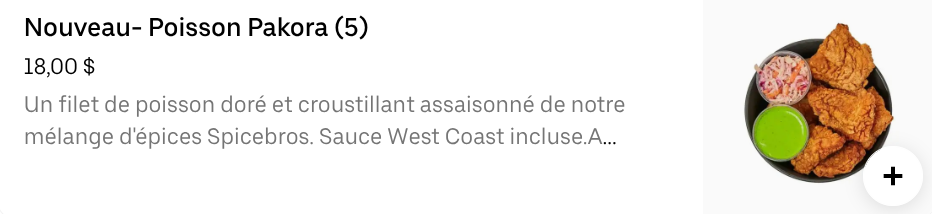 Frankie Poulet Tandoori