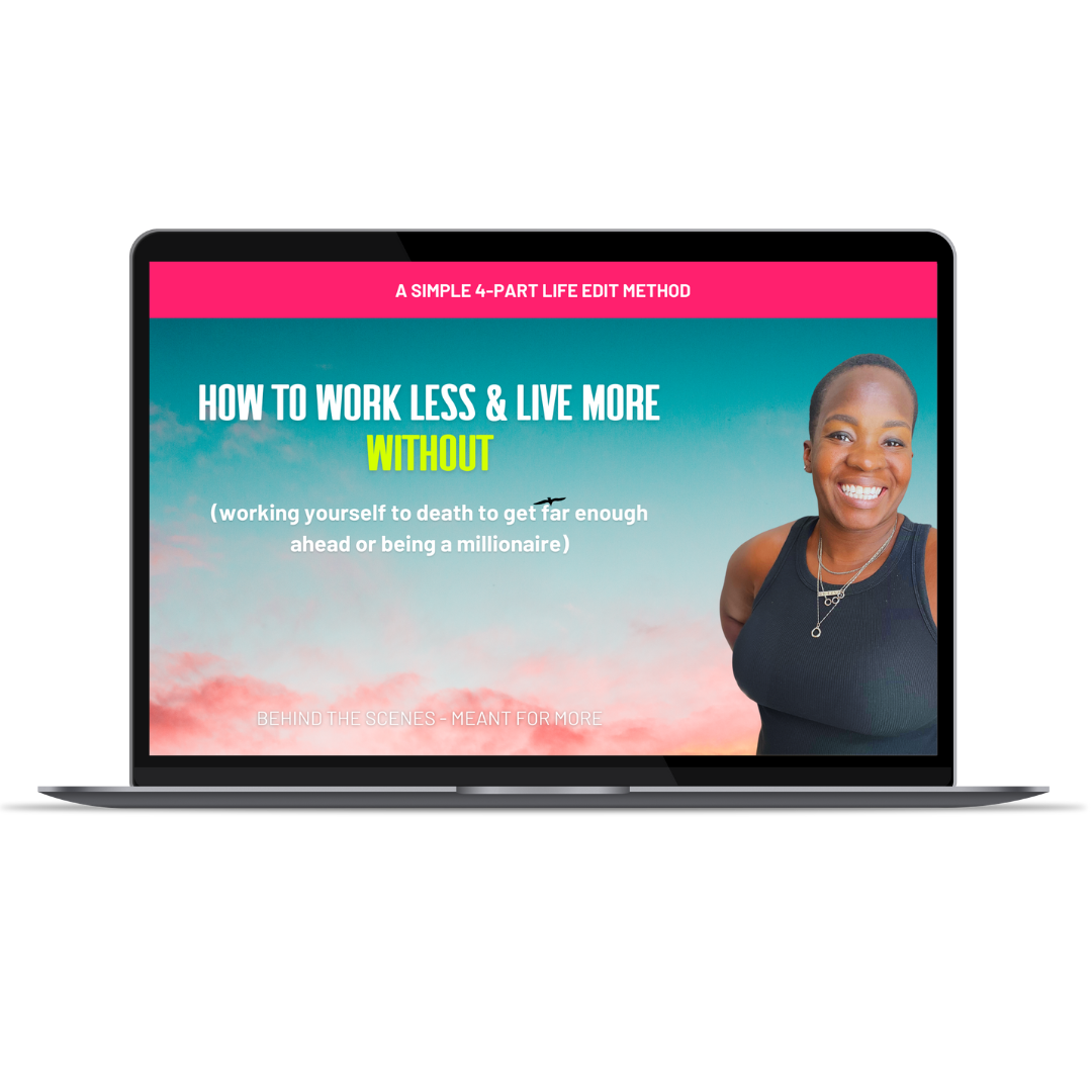 eBook Cover for 4 Practical Steps to Work Less & Live More that you NEED to Know