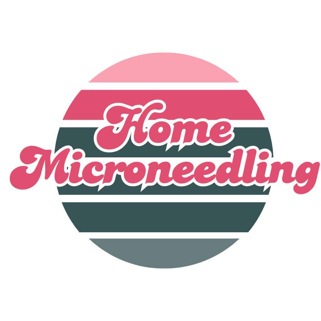 Home microneedling pink and emerald Sun
