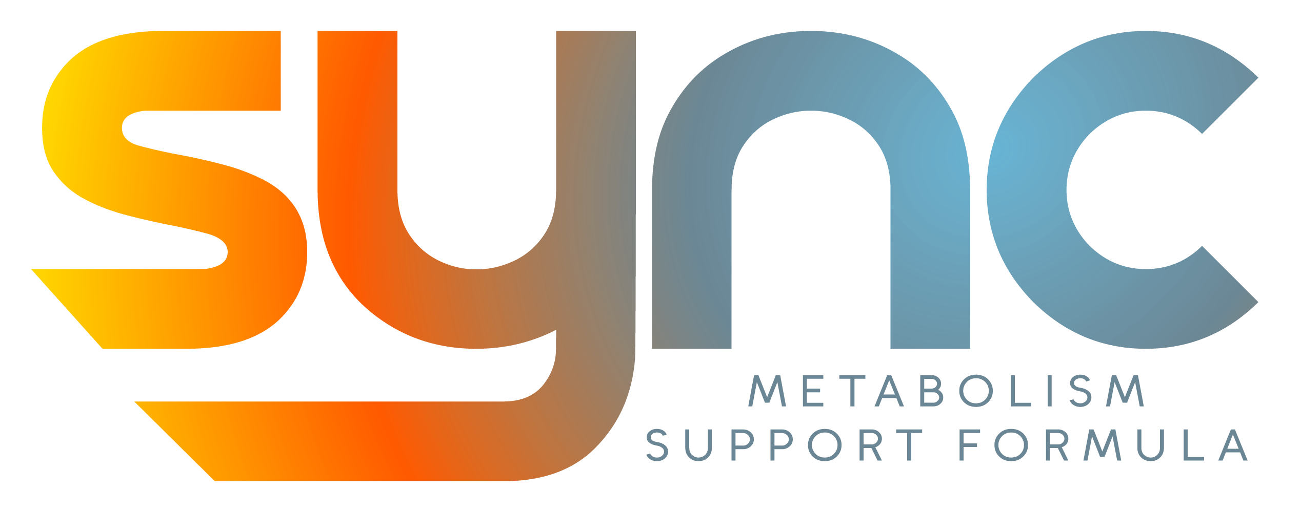 Sync Metabolism Support Formula logo and tagline