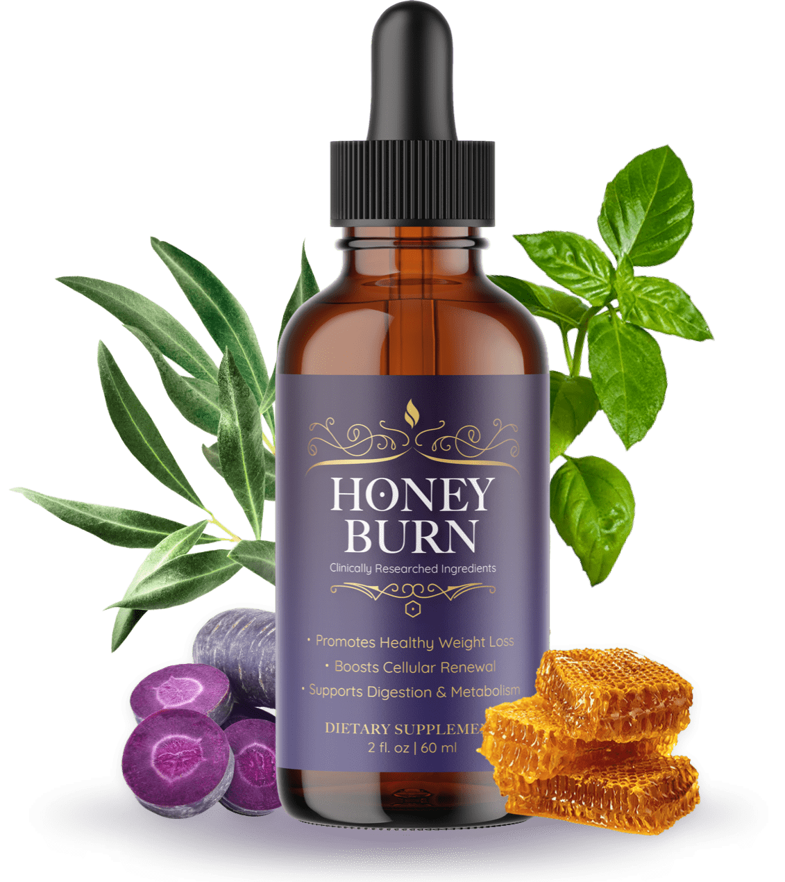 honeyburn24 1 Bottle & Ingredients