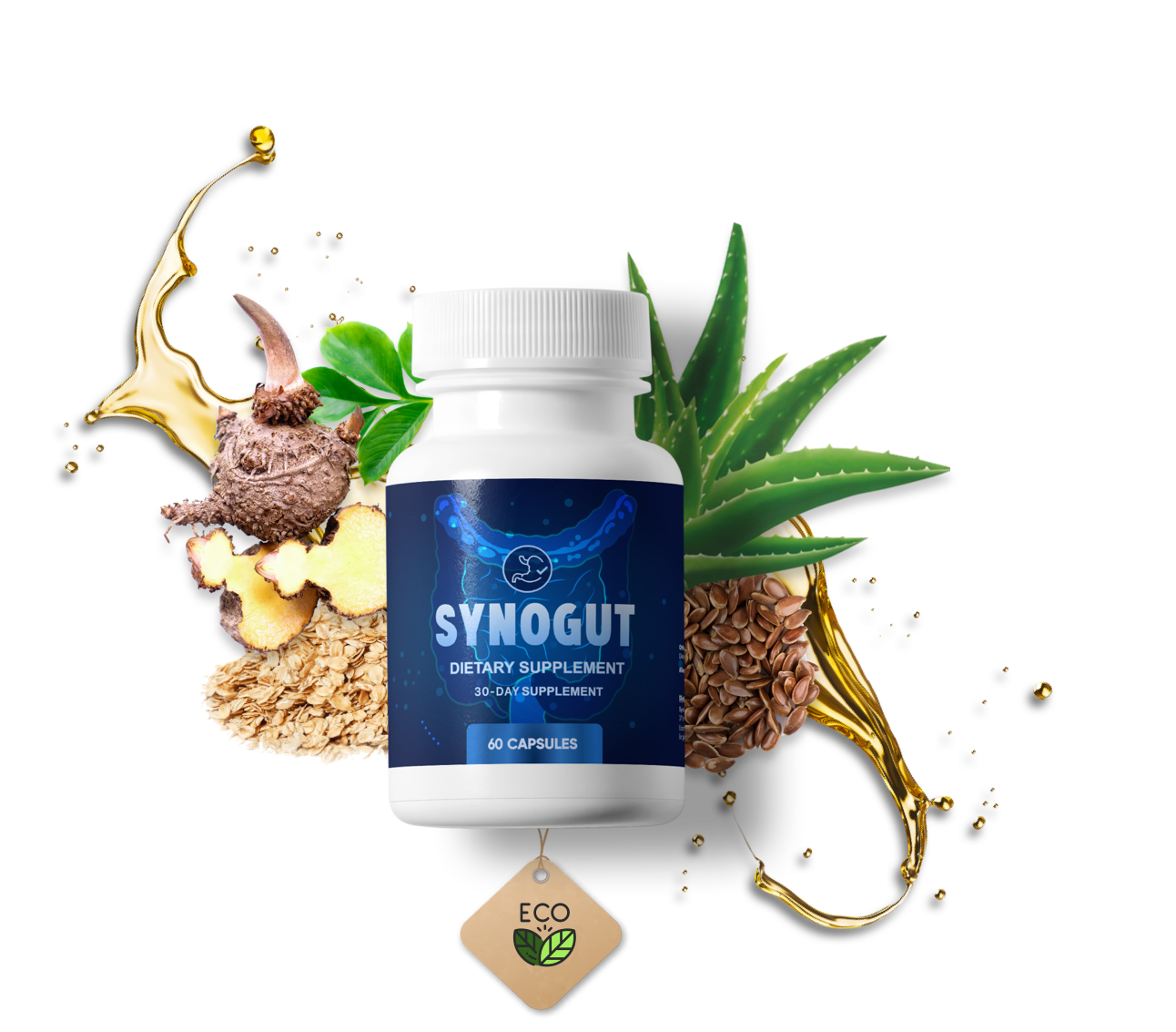 thesynogut24 1 bottle and ingredients