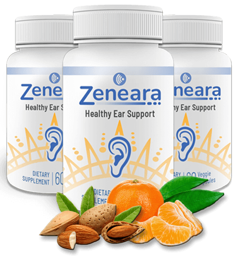 Zeneara 3 bottles & ingredients