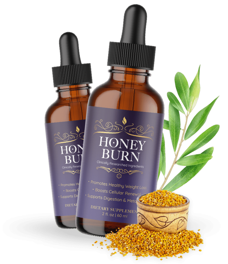 honeyburn24 2 bottles and ingredients