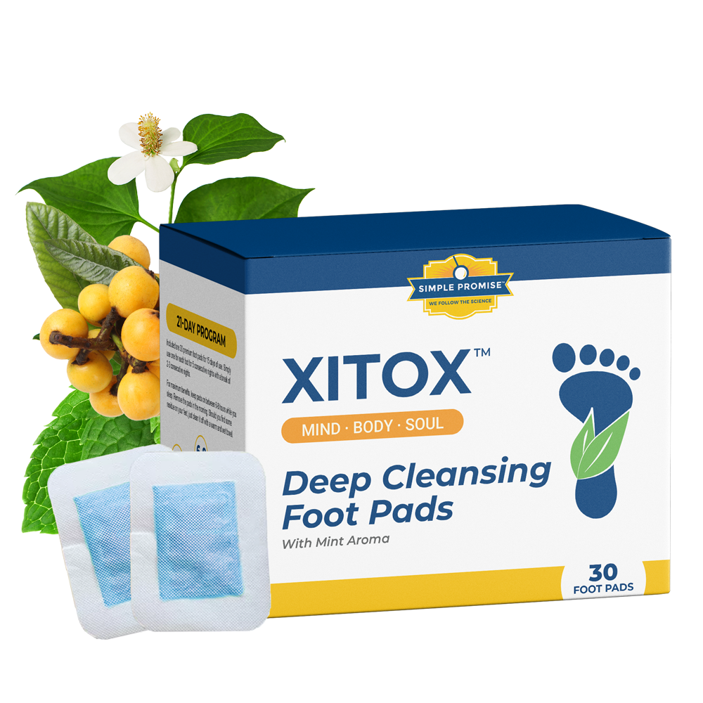 Xitox Foot Pads 1 Box, 2 Pads & Flowers