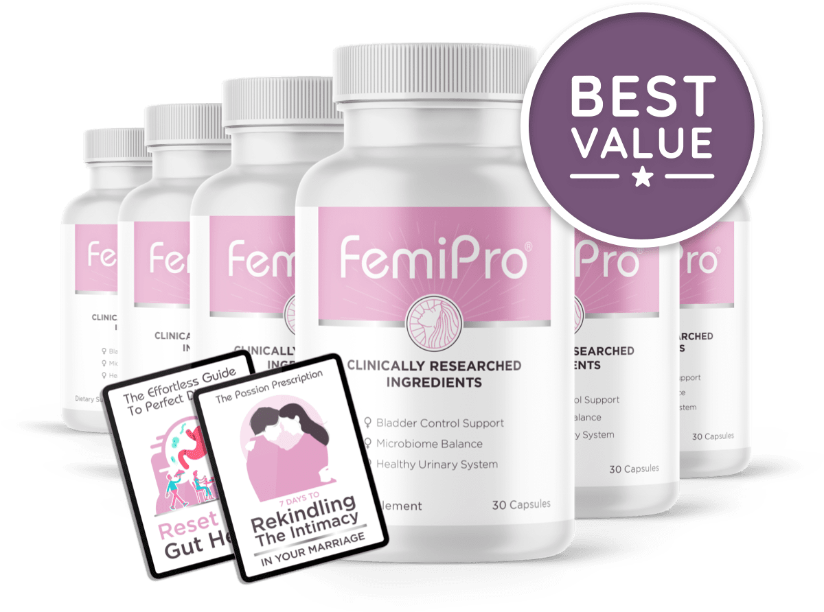 FemiPro24 6 Bottles + Bonuses - Best Value Sticker